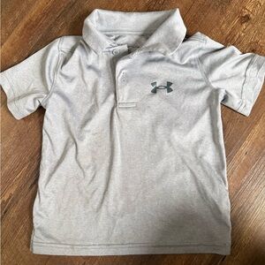 Under Armour Kids Light Gray Polo Shirt